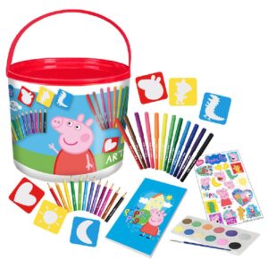 SET DE ACTIVIDADES 46 PIEZAS EN CUBO PEPPA PIG