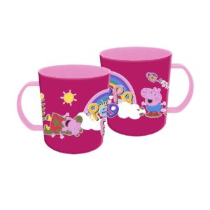 TAZA PLASTICO MICROONDAS PEPPA PIG 400ML