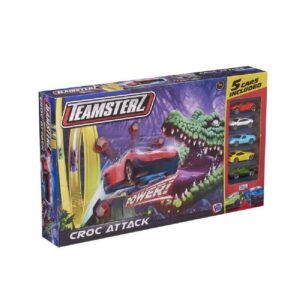TEAMSTERZ LANZADERA LOOPING COCODRILO CON 5 COCHES