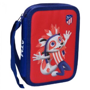 PLUMIER ESTUCHE ATLETICO MADRID DOBLE COMPLETO