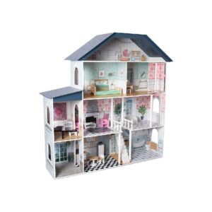 CASA DE MADERA DE MUÑECAS 4 PISOS PREMIUM