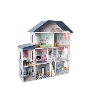 CASA DE MADERA DE MUÑECAS 4 PISOS PREMIUM