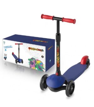 PATINETE DE 3 RUEDAS AZUL CON LUCES LED