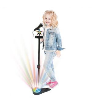 MICRÓFONO DE KARAOKE DE PIE DISCO