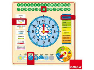 RELOJ CALENDARIO ESCOLAR CASTELLANO