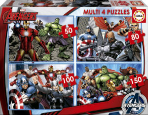 Puzzle multi 4 puzzles 50-80-100-150 avengers