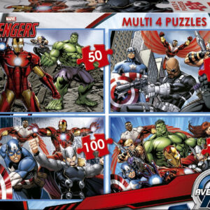 Puzzle multi 4 puzzles 50-80-100-150 avengers