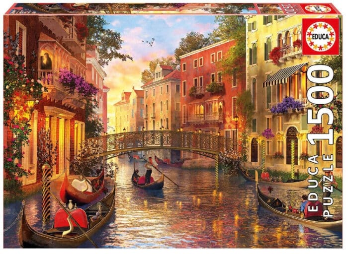 Puzzle 1500 atardecer en venecia - Imagen 1