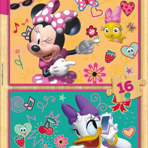 PUZZLE MINNIE AYUDANTES FELICES DE 2 X 16 PZAS