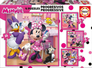 Puzzle progresivos minnie happy helpers 12-16-20-25