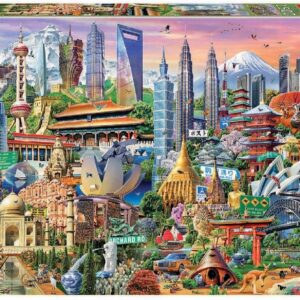 PIEZAS 1500 PIEZAS SIMBOLOS DE ASIA