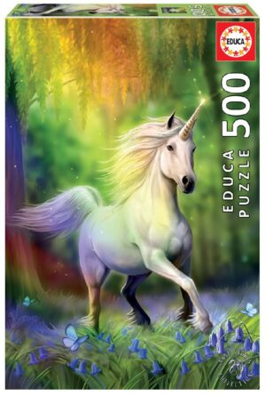 PUZZLE 500 PIEZAS UNICORNIO PERSIGUIENDO EL ARCOIRIS