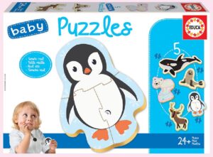 5 BABY PUZZLES ANIMALES POLO NORTE