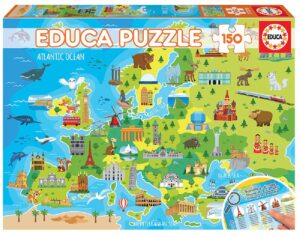 Puzzle 150 mapa europa  geopuzzles