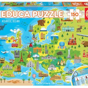Puzzle 150 mapa europa  geopuzzles