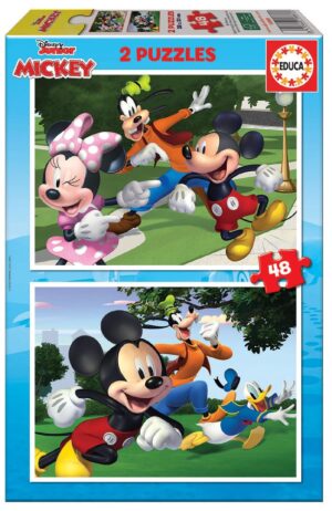 Puzzle 2x48 mickey & friends