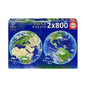 PUZZLE REDONDO 2X800 PZAS PLANETA TIERRA