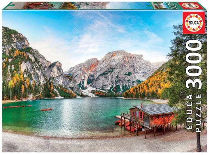 PUZZLE 3000 PZA LAGO BRAIES EN OTOÑO - Imagen 1