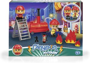 PINYPON ACTION. BOMBA DE AGUA Y 2 BOMBEROS