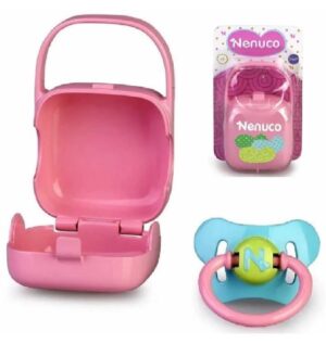 NENUCO CHUPETE Y PORTACHUPETES ROSA