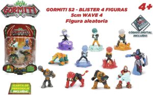 GORMITI S2 - BLISTER 4 FIGURAS 5 CM - WAVE 4  (varios modelos)