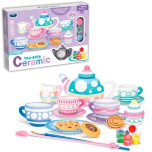 PACK CERÁMICA TÉ PARA PINTAR 21 PIEZAS