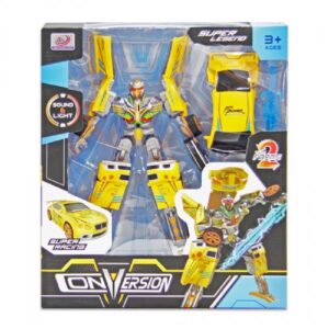 ROBOT TRANSFORMER CON LUZ Y SONIDO