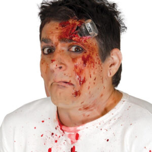 CICATRIZ TORNILLO CON SANGRE Y CON ADHESIVO