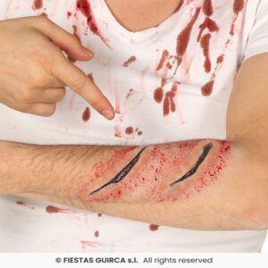 SET 4 CICATRICES LATEX CON CINTA ADHESIVA