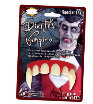 DIENTES VAMPIRO CON TERMOPLASTICA
