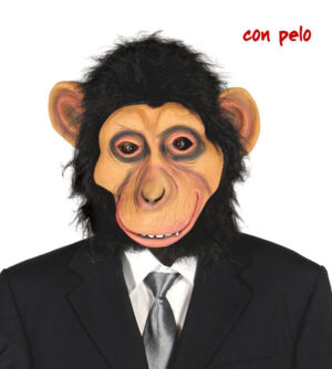CARETA CHIMPANCE CON PELO MONO