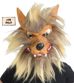 CARETA LOBO CON PELO