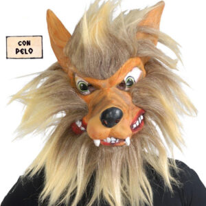 CARETA LOBO CON PELO