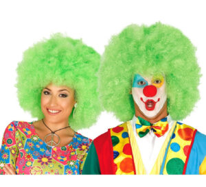 PELUCA AFRO VERDE EXTRA