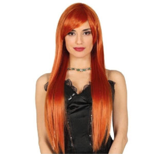 PELUCA MELENA LISA PELIRROJO PELIRROJA EN CAJA