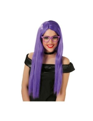 PELUCA MELENA LARGA LILA