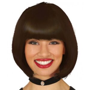 PELUCA MEDIA MELENA CASTAÑA BOB