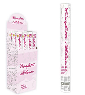 CAÑON CONFETTI BLANCO 50CM