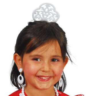 PEINETA ANDALUZA BLANCA INFANTIL