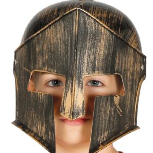 CASCO ESPARTANO ORO INFANTIL