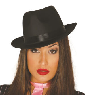 SOMBRERO GANGSTER ALTA CALIDAD NEGRO