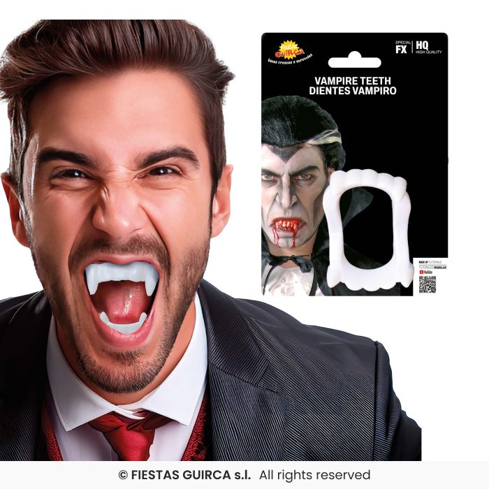 DIENTES COLMILLOS VAMPIRO - Imagen 2