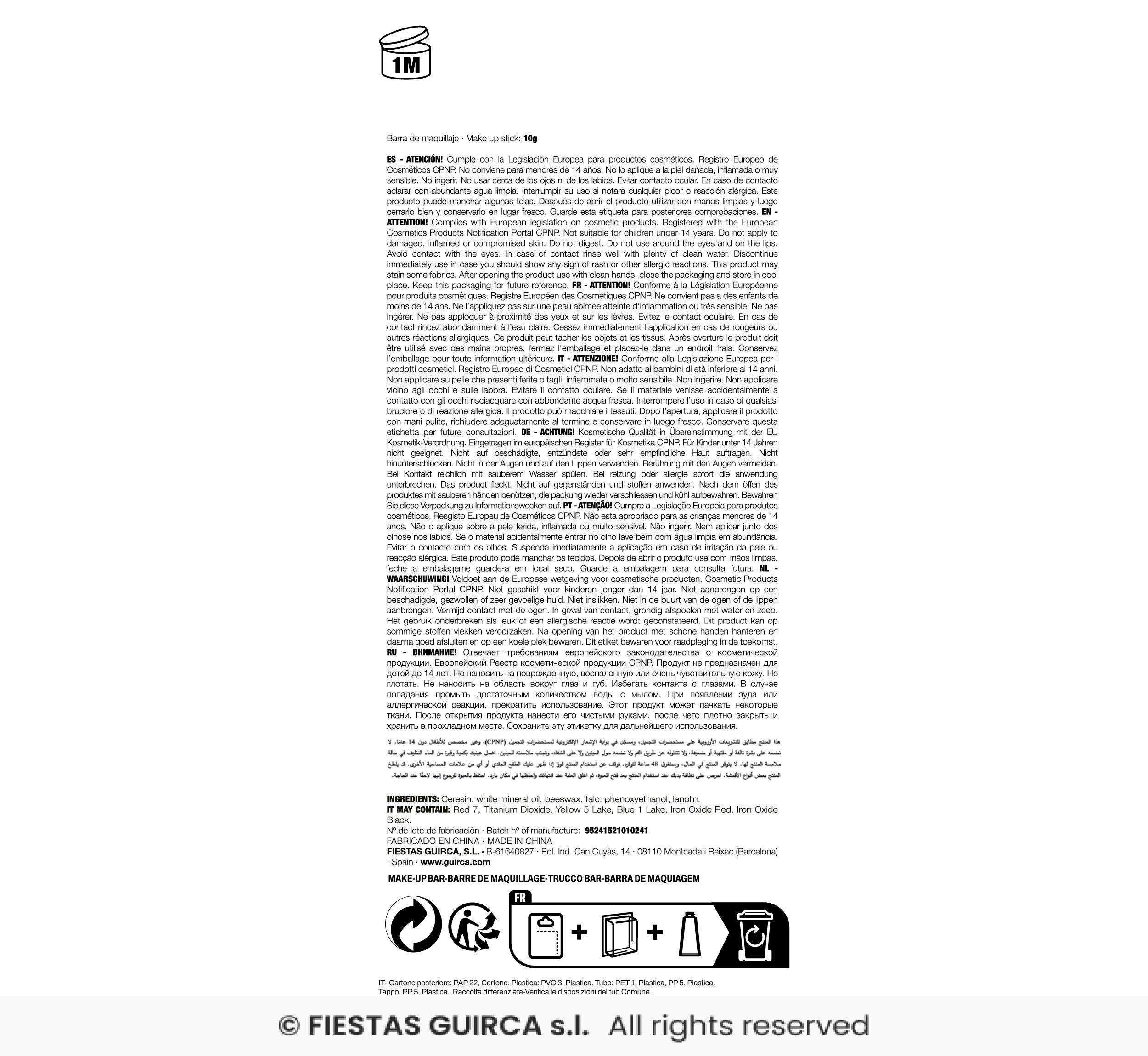 BARRA MAQUILLAJE AMARILLO - Imagen 3