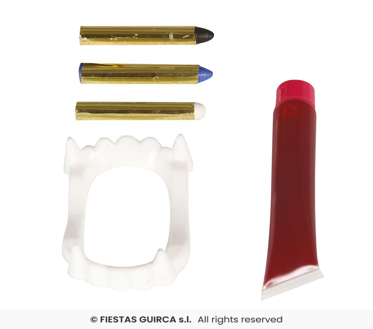 MAQUILLAJE VAMPIRO CON SANGRE 20ML - Imagen 3