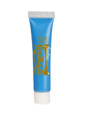 MAQUILLAJE EN TUBO DE CREMA AZUL- 10 ML