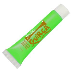 MAQUILLAJE EN TUBO DE CREMA VERDE NEON 10 ML