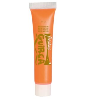 MAQUILLAJE EN TUBO DE CREMA NARANJA NEON - 10 ML