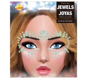 JOYAS FACIALES ADHESIVAS GLOW IN THE DARK 1