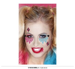 JOYAS FACIALES ADHESIVAS DANGEROUS HARLEY QUINN