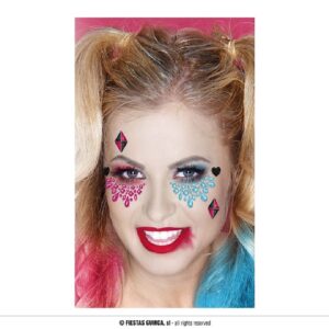 JOYAS FACIALES ADHESIVAS DANGEROUS HARLEY QUINN